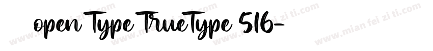 宋体常规open Type TrueType 516字体转换
